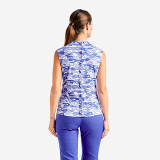 Nivo Ladies Linnea Sleeveless Polo - Cobalt