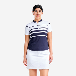 Nivo Ladies Lynda Cap Sleeve Polo - White/Navy