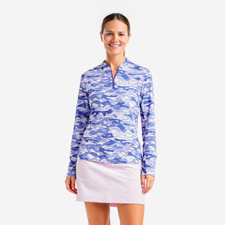 Nivo Ladies Lolita Long Sleeve Mock - Cobalt