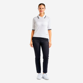 Nivo Ladies Vy Lightweight Short Half Sleeve Jumper - White