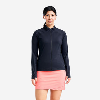 Nivo Ladies Alyssa Long Sleeve Full Zip Top - Black