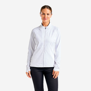 Nivo Ladies Alyssa Long Sleeve Full Zip Top - White