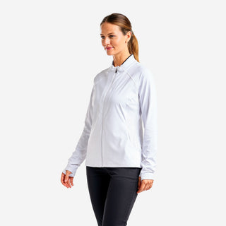 Nivo Ladies Alyssa Long Sleeve Full Zip Top - White