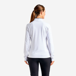 Nivo Ladies Alyssa Long Sleeve Full Zip Top - White