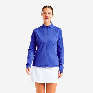 Nivo Ladies Alyssa Long Sleeve Full Zip Top - Cobalt