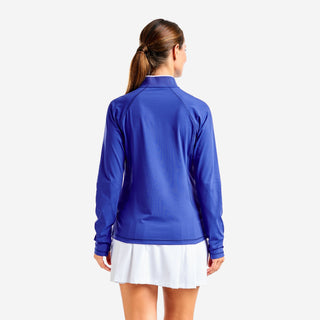 Nivo Ladies Alyssa Long Sleeve Full Zip Top - Cobalt
