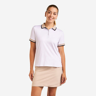 Lorraine Ladies Short Sleeve Golf Polo - White
