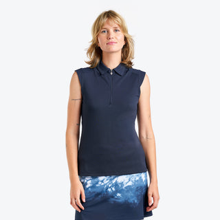 Nivo Ladies Nikki II Sleeveless Polo - Navy