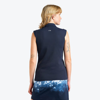 Nivo Ladies Nikki II Sleeveless Polo - Navy