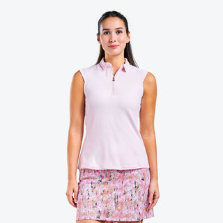 Nivo Ladies Nikki II Sleeveless Polo - Pink Sugar