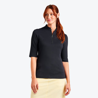 Nivo Ladies Noa II Half Sleeve Polo - Black
