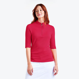 Nivo Ladies Noa II Half Sleeve Polo - Cherry