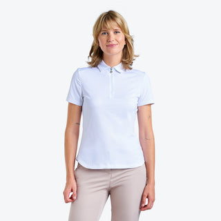 Nivo Ladies Naila II Cap Sleeve Polo - White