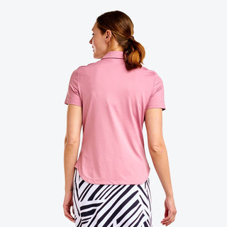 Nivo Ladies Naila II Cap Sleeve Polo - Cosmetic Pink