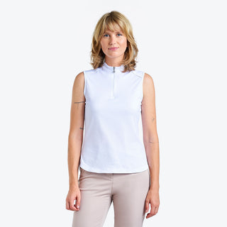 Nivo Ladies Naomi II Sleeveless Golf Mock - White