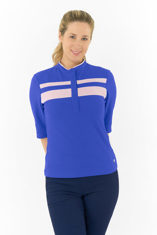 Nivo Ladies Vanessa Half Sleeve Polo - Cobalt