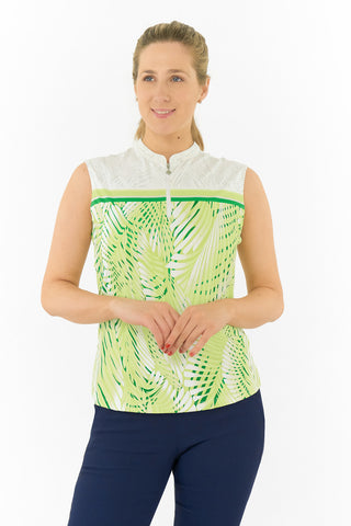 Nivo Ladies Linnea Sleeveless Polo - Lime