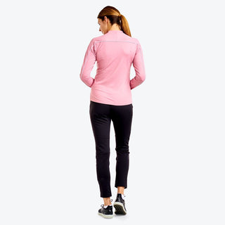 Nivo Ladies Dollie Mock Long Sleeve Golf Top - Cosmetic Pink