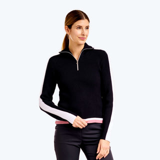 Nivo Ladies Golf Daniela Zip Sweater - Black