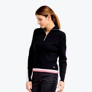 Nivo Ladies Golf Daniela Zip Sweater - Black