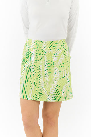 Nivo Ladies Layla Pull on Golf Skort - Lime