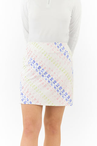 Nivo Ladies Layla Pull on Golf Skort - Pink Sugar
