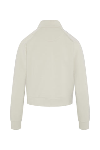 Penguin Ladies Golf Full Zip Textured Knit Jacket - Silver Birch