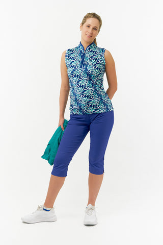 Sleeveless Polo Shirt - Floating Palms Yale