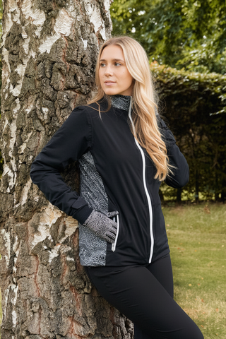 Pure Golf Jora Waterproof Full Zip Jacket - Cheetah