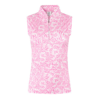 Rise Sleeveless Ladies Golf Polo Shirt - Candy Pebble