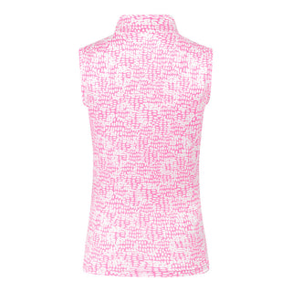 Rise Sleeveless Ladies Golf Polo Shirt - Candy Pebble
