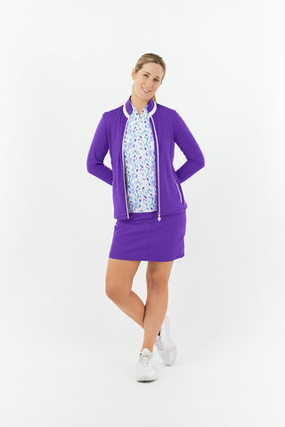 Mist Ladies Golf Mid Layer Jacket - Purple