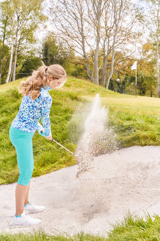 Trust2 Ladies Golf Capri's - Ocean Blue
