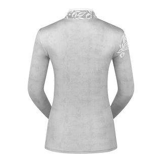 Pure Golf Natalie Brushed Golf Top - Scattered Leaves