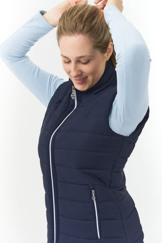 Pure Golf Ladies Hemisphere Gilet- Navy