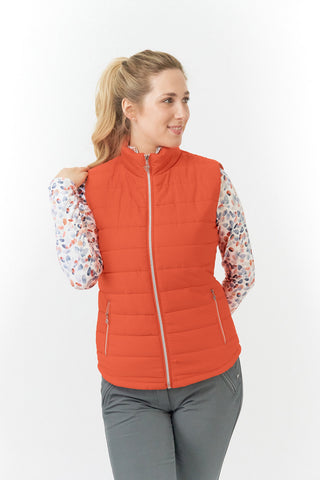 Pure Golf Kimora Golf Gilet - Ember Orange