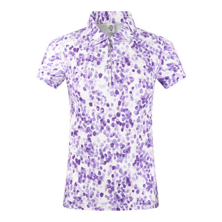 Amity Ladies Golf Short Sleeve Ladies Golf Polo Shirt - Violet Fields