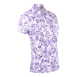 Amity Ladies Golf Short Sleeve Ladies Golf Polo Shirt - Violet Fields