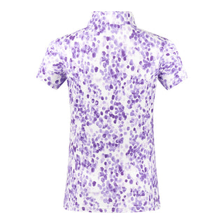 Amity Ladies Golf Short Sleeve Ladies Golf Polo Shirt - Violet Fields