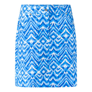 Clarity Printed Golf Skort - Santorini Skies