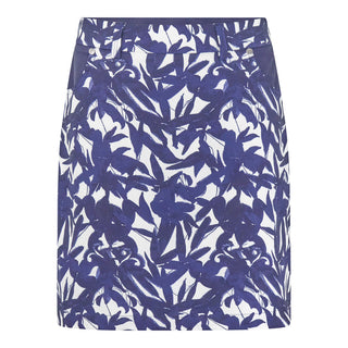 Golf Skort With Side Zip - Wild Peony Navy