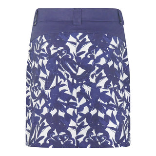 Golf Skort With Side Zip - Wild Peony Navy