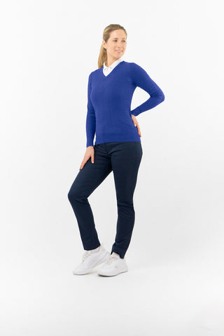 Pure Golf Suzie Summer Weight Jumper - Yale Navy