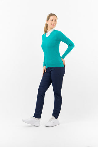 Pure Golf Suzie Summer Weight Jumper - Deep Ocean