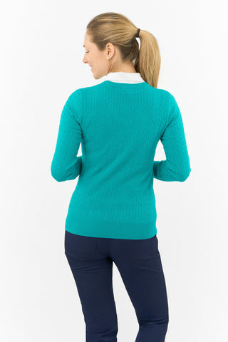 Pure Golf Suzie Summer Weight Jumper - Deep Ocean