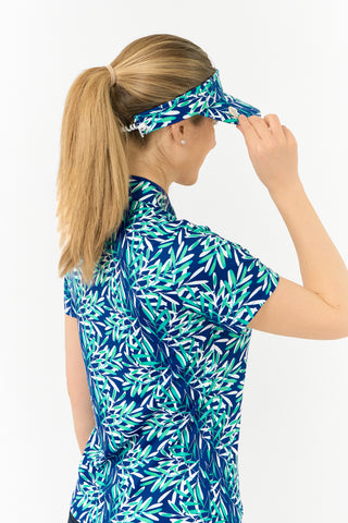Telephone Wire Ladies Golf Visor - Floating Palms Yale