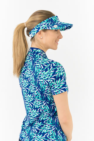 Telephone Wire Ladies Golf Visor - Floating Palms Yale