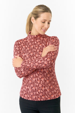 Pure Golf Ladies Amy Soft Golf Roll Neck- Perennial Fields