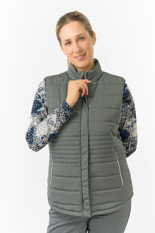 Pure Golf Ladies Eve Reversible Gilet- Quiet Glade