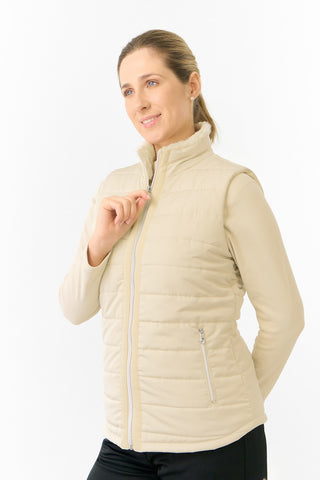 Pure Golf Ladies Hemisphere Gilet- Limestone